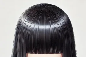 ぺたんこ髪