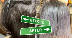 浦和のボブ髪質改善縮毛矯正写真