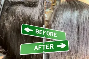 浦和のボブ髪質改善縮毛矯正写真