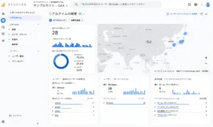GA4リアルタイム概要ダッシュボード