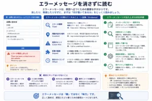 エラーメッセージを消さずに読むの画像